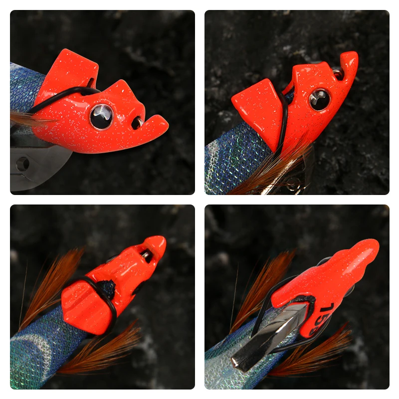 LETOYO luminoso 2 uds TR peso de plomo para punta Run EGI señuelo de calamar Eging Webfoot pulpo sepia calamar plantilla pesca en el mar - imagen 4