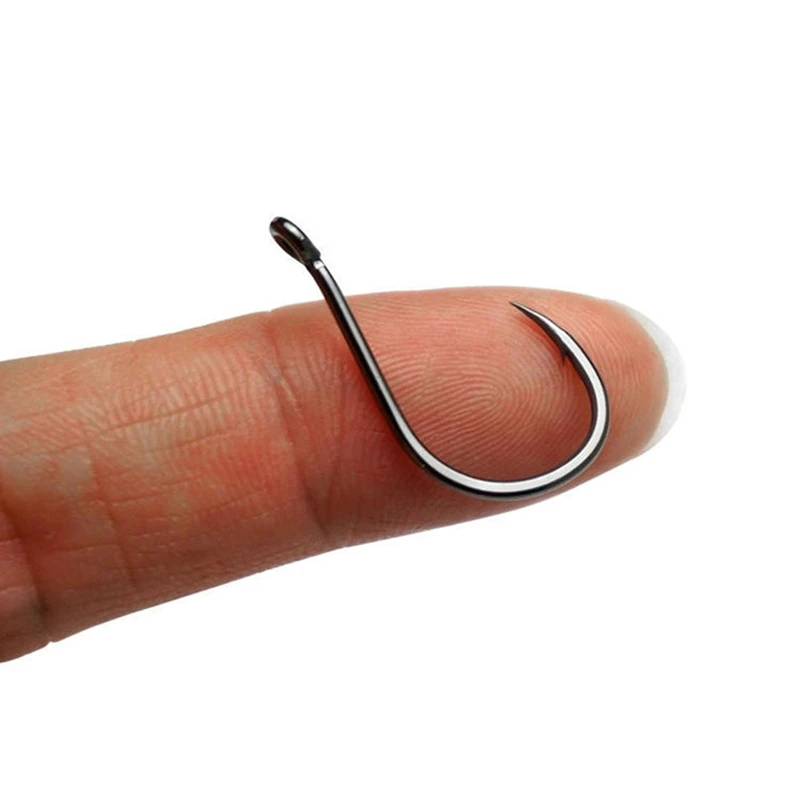 Anzuelos de pesca ZYZ 7-16 unids/bolsa 14 tamaños de acero rico en carbono punta de gancho compensada afilada gancho CHINU anzuelo de pesca de agua dulce o salada - imagen 3