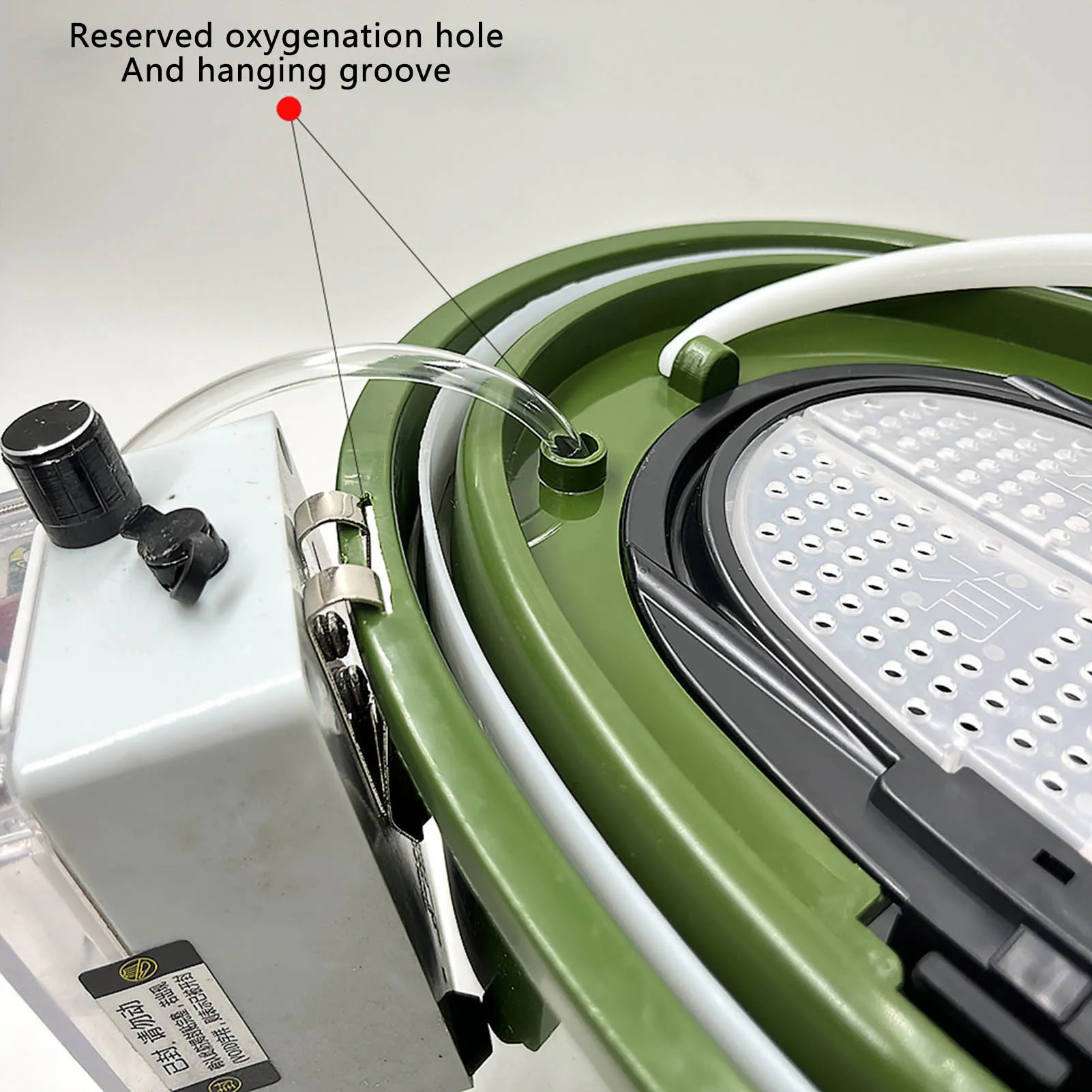 Cubo de pesca de doble capa de gran capacidad, cubo portátil ultraligero para peces vivos con asa, equipo de pesca al aire libre para invierno 2025 - imagen 2