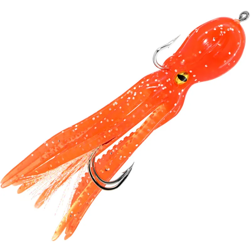 Señuelo de pesca de pulpo artificial, peso de plomo, construcción en ganchos dobles, 11cm, 22g, Jigbait de pesca en barco, señuelos artificiales, 1 pieza en oferta - imagen 4