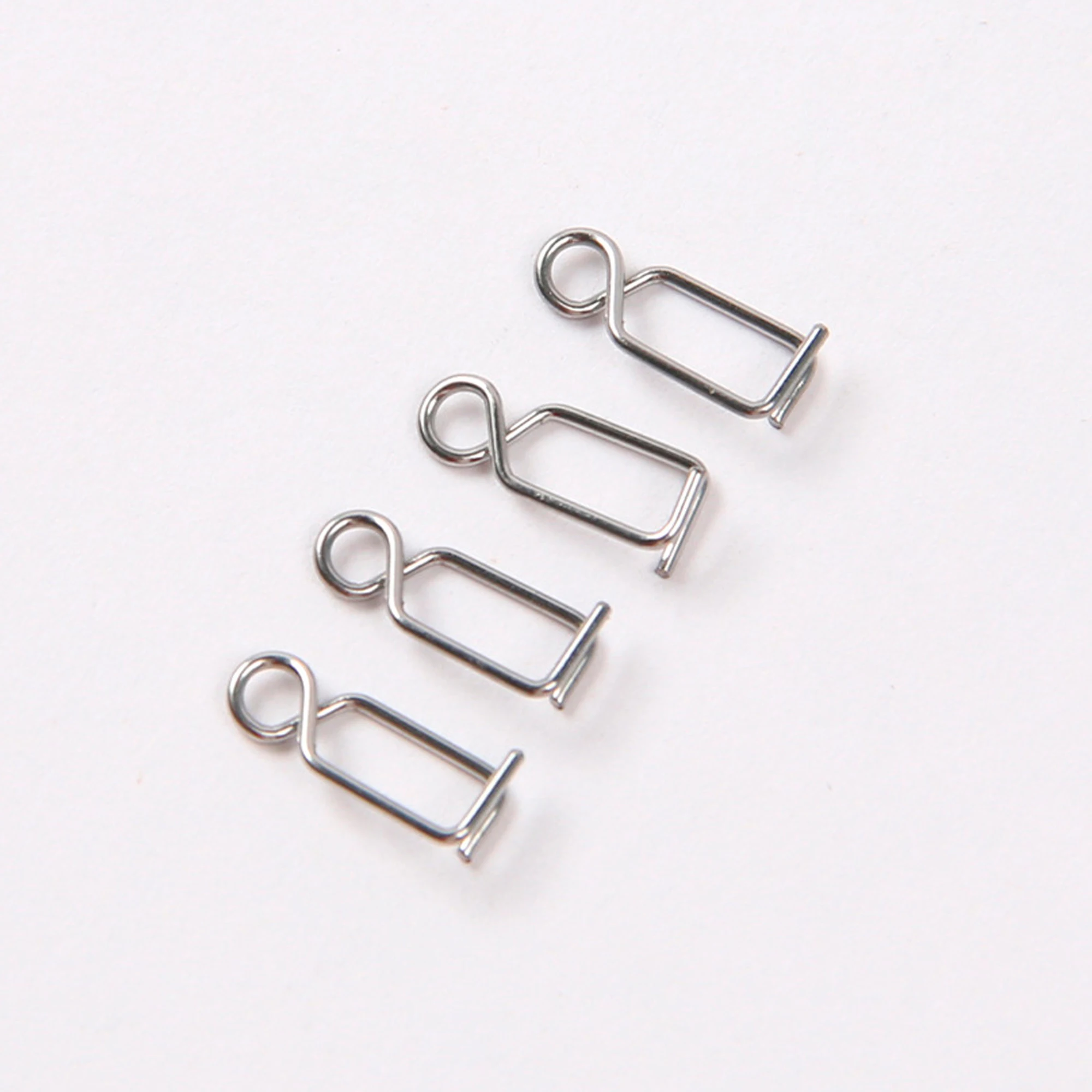 FishTrip Paquete de 100 clips a presión de calamar Pearl Tataki Squid Jig Resiste a la corrosión - imagen 5