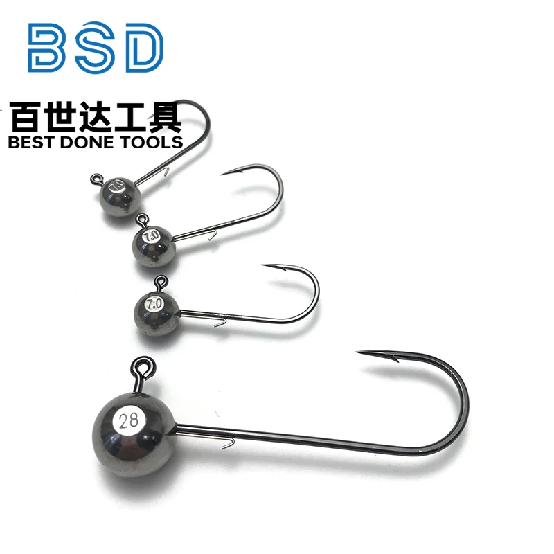 Anzuelos con cabeza de plantilla de tungsteno para pesca en agua dulce y salada, anzuelos de plantilla Swimbait para trucha y lubina, 10 piezas, 17,5g, 21g, 28g - imagen 4