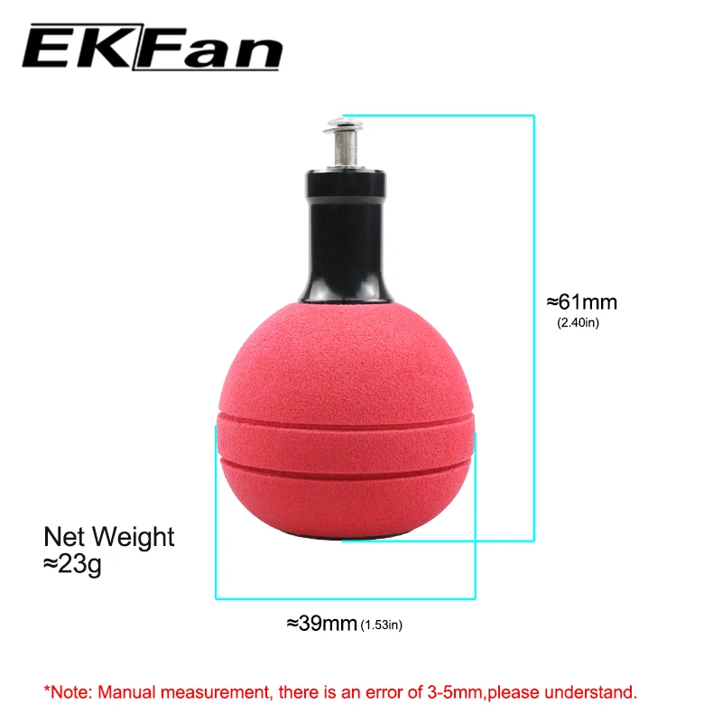 Perilla EKFan EVA de 39MM de diámetro, eje de 5MM, rodamientos de 5x9x3MM para Dawa Shmano, mangos de carrete giratorio Bastcast, piezas DIY - imagen 4