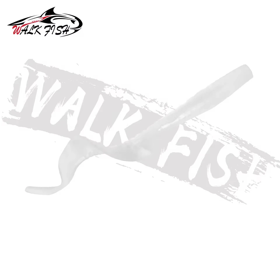 WALK FISH 10 Uds 6cm/8cm 2g/4g señuelo de pescado suave cebo gusanos señuelos de silicona artificiales Lucio señuelos de peces trucha de lubina de agua dulce - imagen 3