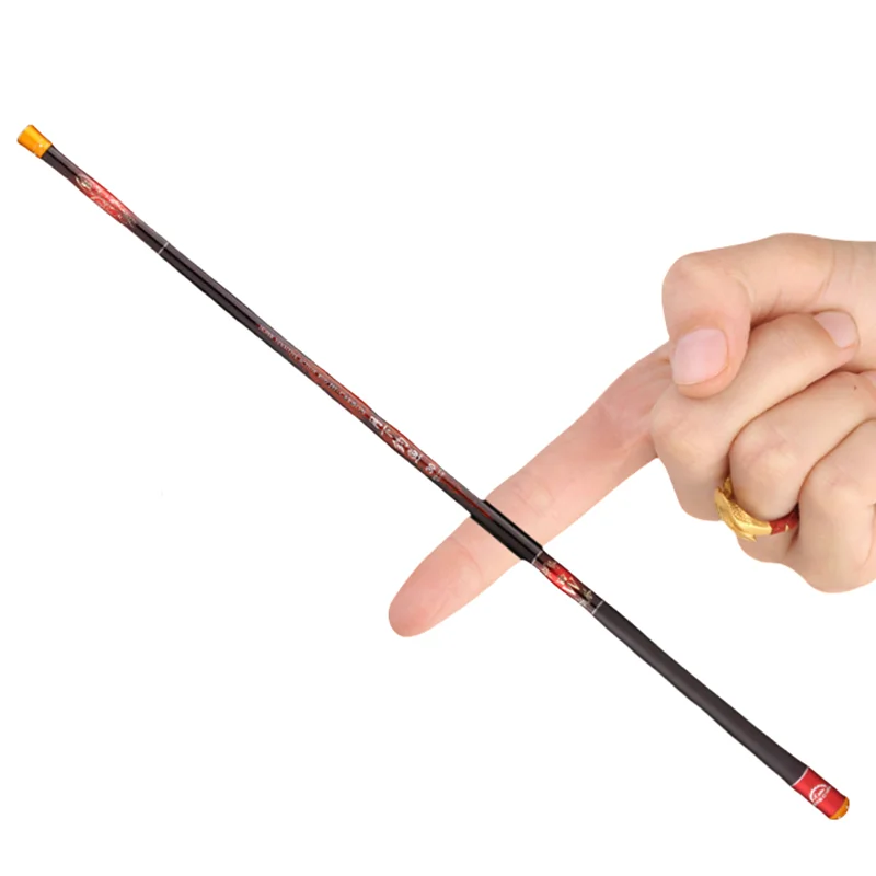 Caña de pescar ultraligera de fibra de carbono, alimentador de viaje portátil, poste de flujo, carpa de agua dulce, tachuela, 3,6 M-7,2 M - imagen 3