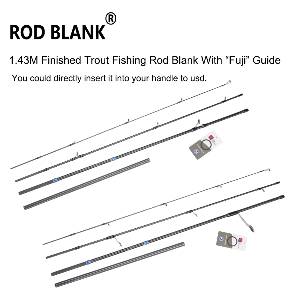 Blank de fibra de carbono para montaje de caña de pesca