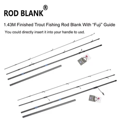 Blank de fibra de carbono para montaje de caña de pesca