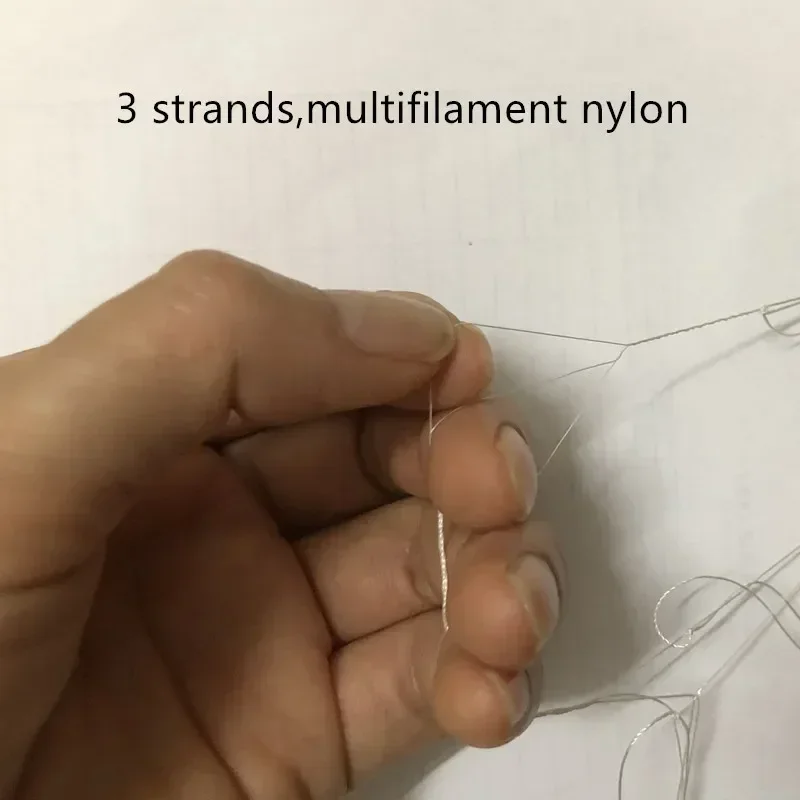 Profundidad 2m-12m producto semiacabado Red De Pesca 3 hebras multifilamento red De Pesca De nailon Rede De Pesca accesorios trampa para peces - imagen 5