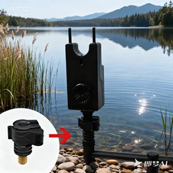 Herramienta de pesca de carpa, adaptador de liberación rápida, hilos BSF estándar de 3/8 "para vainas de caña, barras de zumbido, reposapiés de caña, 2 uds.