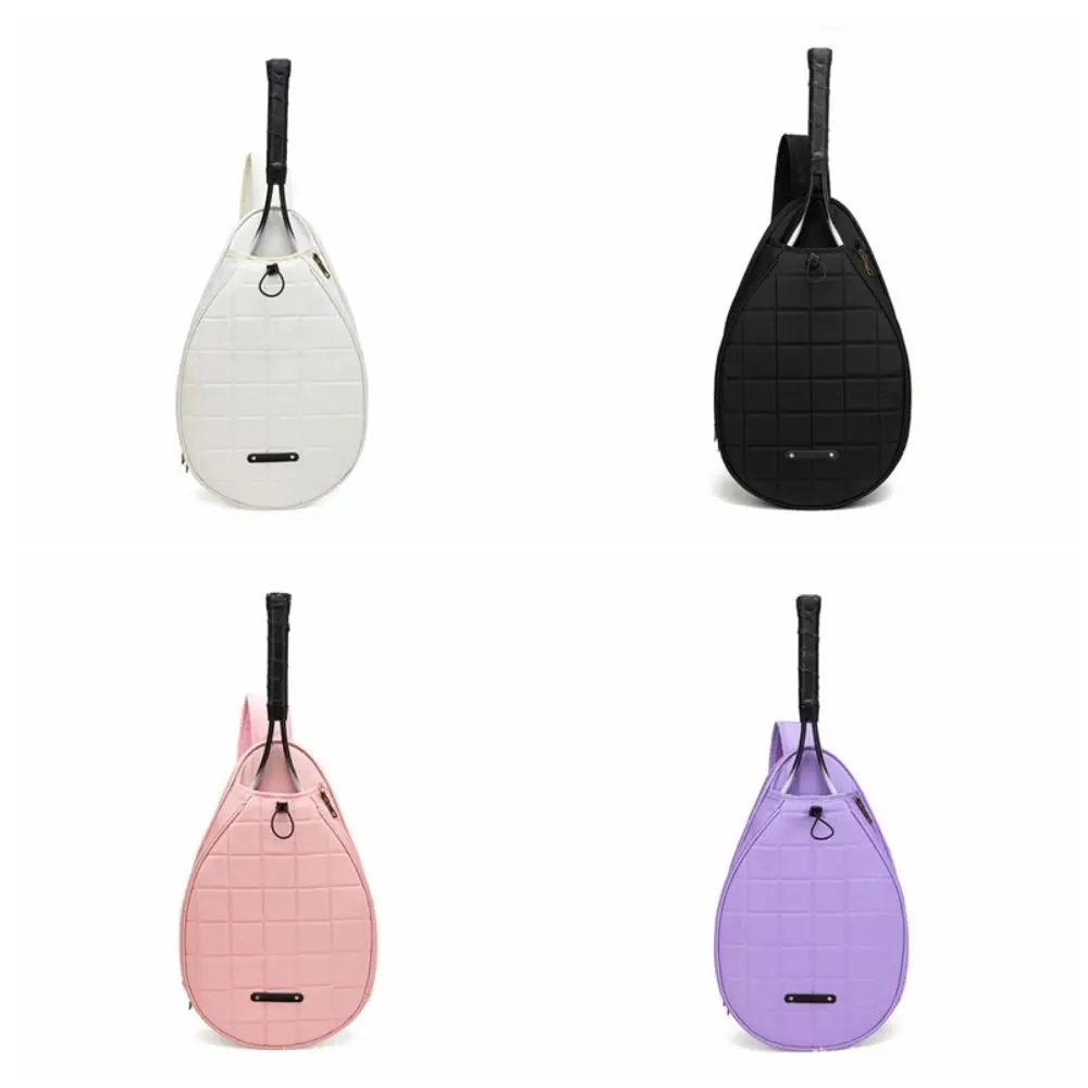 Bolsa de tenis de un solo hombro, accesorios de tenis, bolso cruzado de Bádminton de gran capacidad, belleza de Color puro, bolso cruzado de viaje - imagen 5