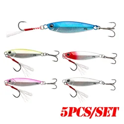 Señuelos jigging metálicos para pesca en agua salada