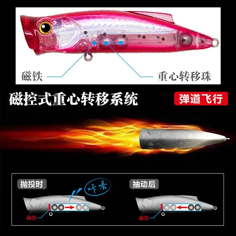 BM Bozhan-señuelo de pesca flotante, cebo Artificial Wobbler, 75/85/110F, 10g/16,5g/17g, ojos 3D, Isca, novedad - imagen 4