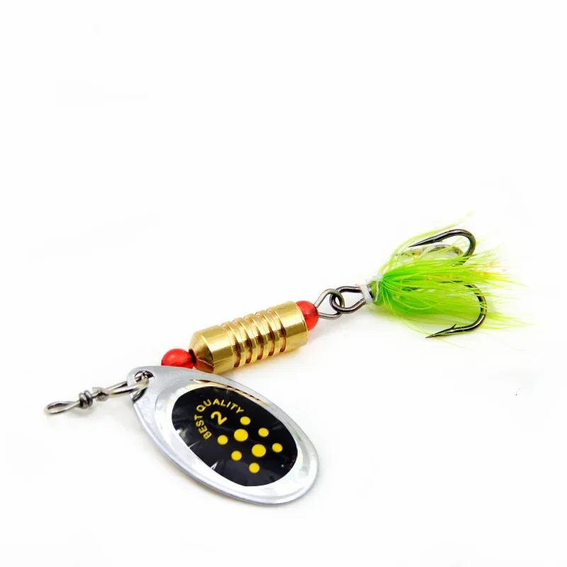 Señuelo de pesca con cuchara de Metal, cebo Artificial con cajas de aparejos, 10 piezas - imagen 4