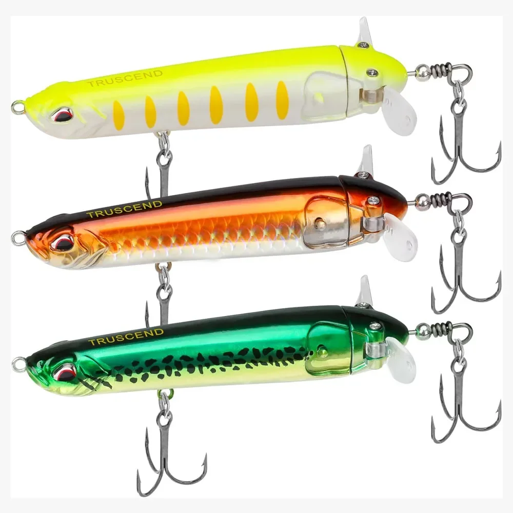 130mm 32g cebo tipo lápiz flotante superficie Tractor giratorio señuelo de Pesca sin labios cola giratoria suave Pesca Artificial duro Swimbait - imagen 2