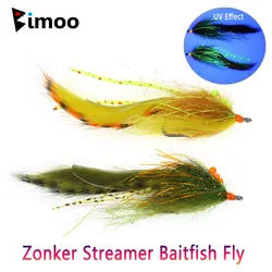 Bimoo Zonker – Streamer de acero inoxidable para mar, lucio y trucha