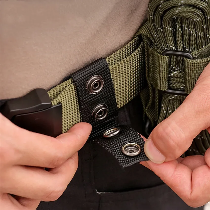 Hebilla de cinturón táctico multiusos, cinturón de alta resistencia, correas portátiles, accesorios de equipo para deportes al aire libre, 6/4/2 Uds. - imagen 4
