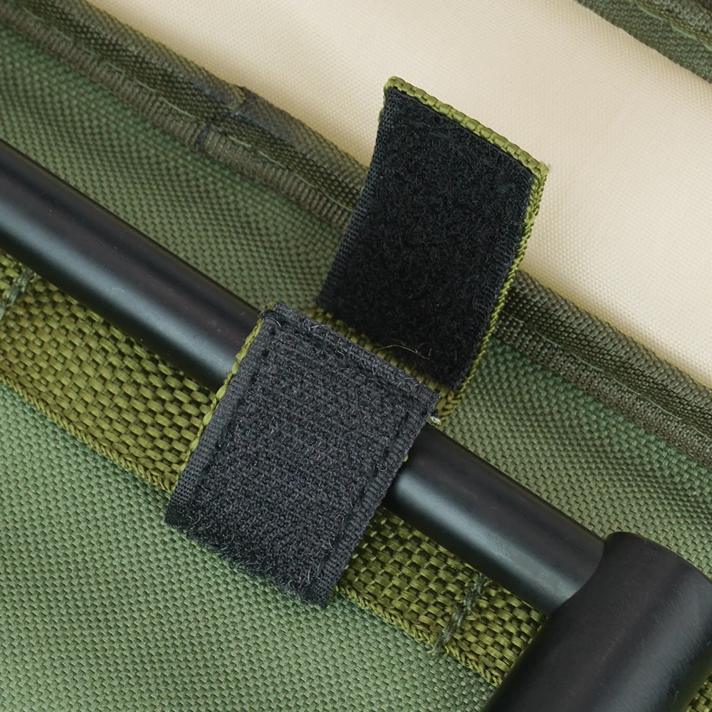 Hirisi-bolsa de aparejos portátil para pesca de carpa, bolsa de almacenamiento para caña de pescar, compatible con palos de banco Buzz Bar, ultraligera, resistente al agua - imagen 5