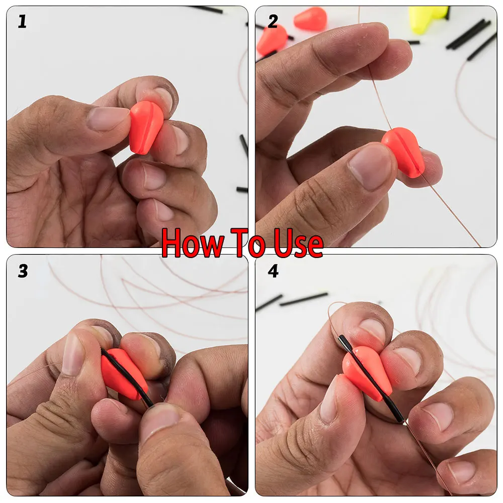 Bimoo-flotador de espuma EVA para pesca con mosca, indicadores de huelga, Bobbers ovalados UV, aparejo flotante de lágrima, aparejo Pompano, aparejos inferiores, pesca en barco - imagen 4