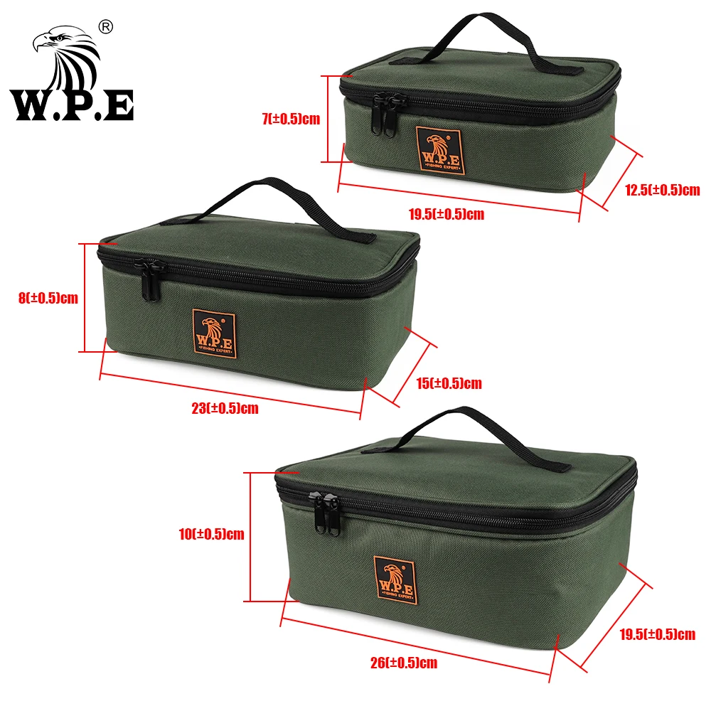 W.P.E 1 Uds bolsa de pesca de carpa multiusos 600D PVC Oxford multifunción carrete de pescado línea señuelo bolsa de herramientas accesorios de aparejos de pesca - imagen 2