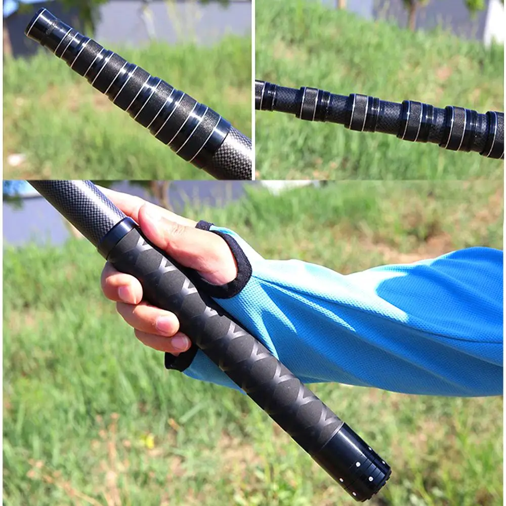 Red de pesca telescópica de gran tamaño 3M4M, localizador de Metal, red de aterrizaje de fibra de carbono, herramienta de pesca ligera y duradera, captura de seguridad - imagen 5