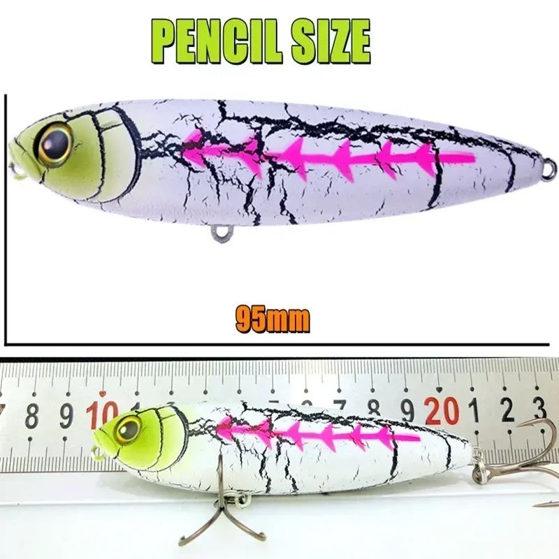 GREENSPIDER-señuelo duro flotante Topwater, cebo de lubina, superficie de pesca, 95mm, 19g, todo para pesca - imagen 2