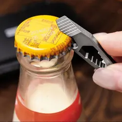 Nueva hebilla de aleación de titanio auténtica, Mini llaveros portátiles, colgante para mochila, herramienta EDC multifuncional súper ligera