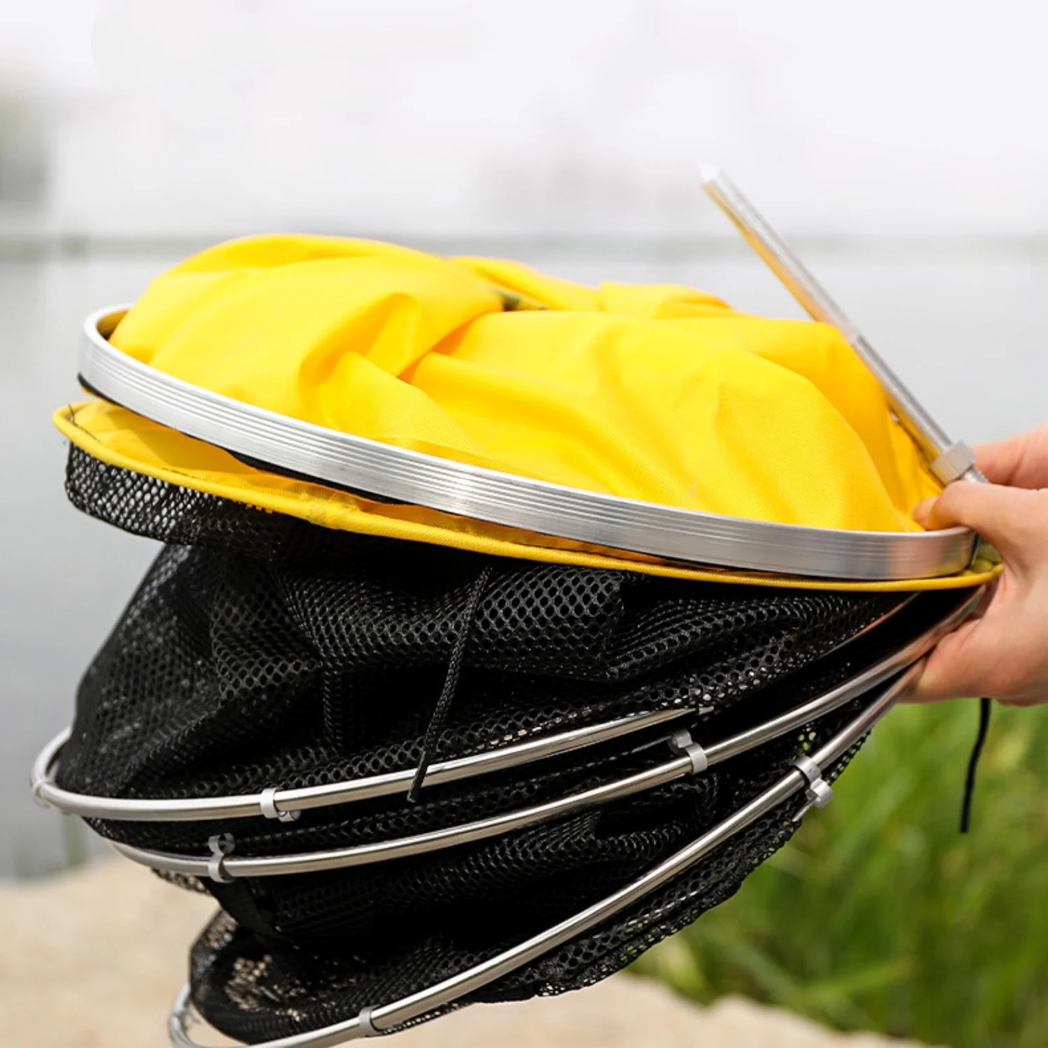 Cubo de pesca portátil de secado rápido, bolsa para peces vivos, bolsa larga duradera, red de pesca para carpa, cruciana, cabezona, Tilapia, Bream, lubina - imagen 2