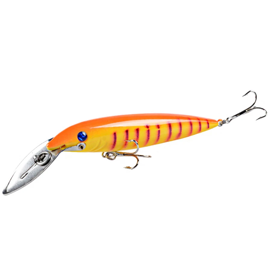 Jerkbait de buceo profundo Minnow Crankbaits, aparejos de señuelo de pesca, cebos duros, Wobblers artificiales para curricán, accesorios de pesca de Lucio - imagen 4