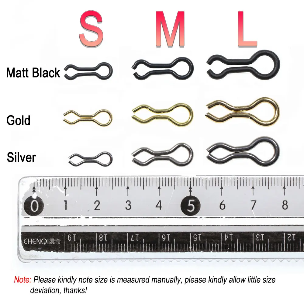 ICERIO-Señuelos de Pesca de acero inoxidable y latón, 1000 piezas, Ojo de plomo, ojales, anillo de estribo para pesca de carpa - imagen 4