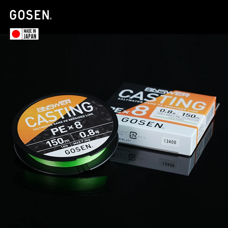 GOSEN ANSWER CASTING línea trenzada flotante PE antiabrasión - imagen 2
