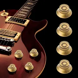 Perilla de Volumen Sombrerito Dorado para Bajo Eléctrico Les Paul
