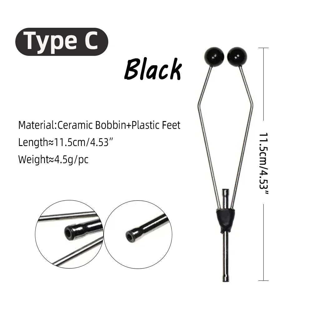 Wifreo ﻿ Soportes de bobina para atado de moscas, punta bimetálica, herramientas de atado de moscas de latón y acero inoxidable para pesca de moscas, cebo señuelo de trucha - imagen 4