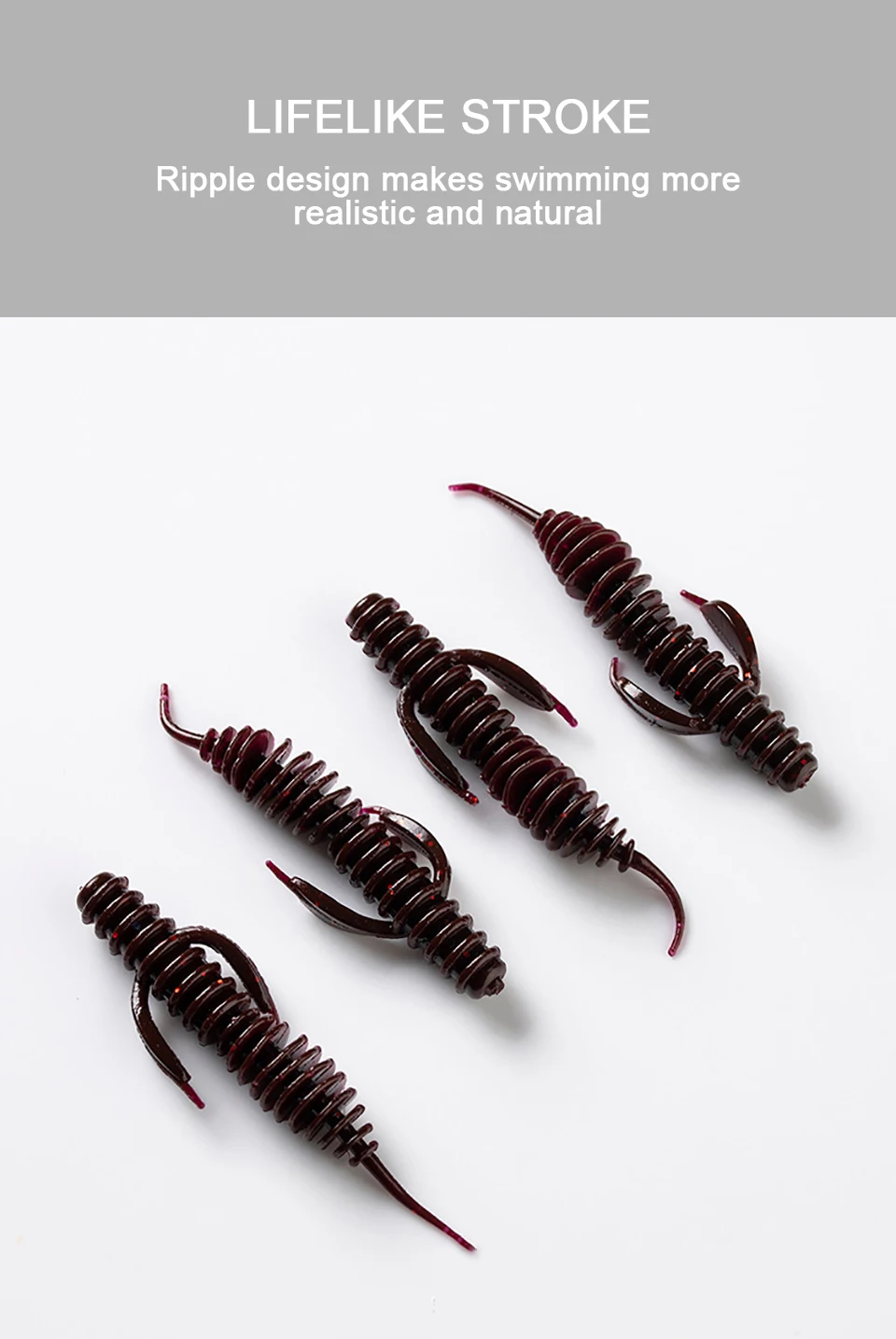 Experimente la emoción de la pesca realista con diseños de cebos realistas