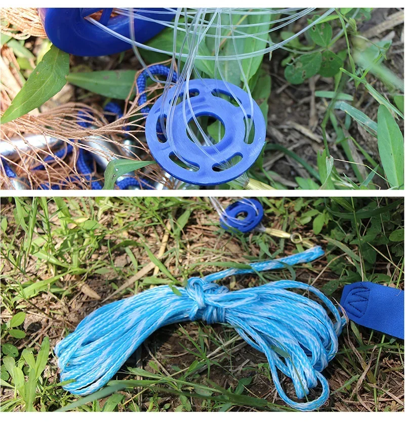 Línea multifilamento Lawaia/sedal de pesca monofilamento, red fundida para pescar con plomo de acero, red de pesca para lanzar a mano al aire libre - imagen 4