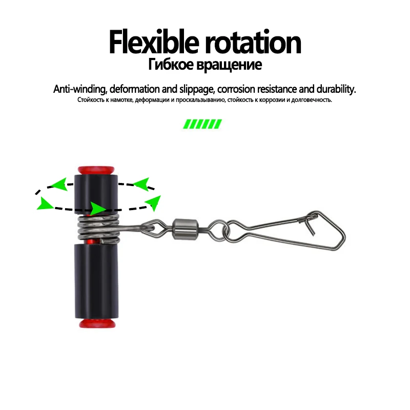 Aparejo antibobinado con tubo giratorio y anzuelo de equilibrio - imagen 3