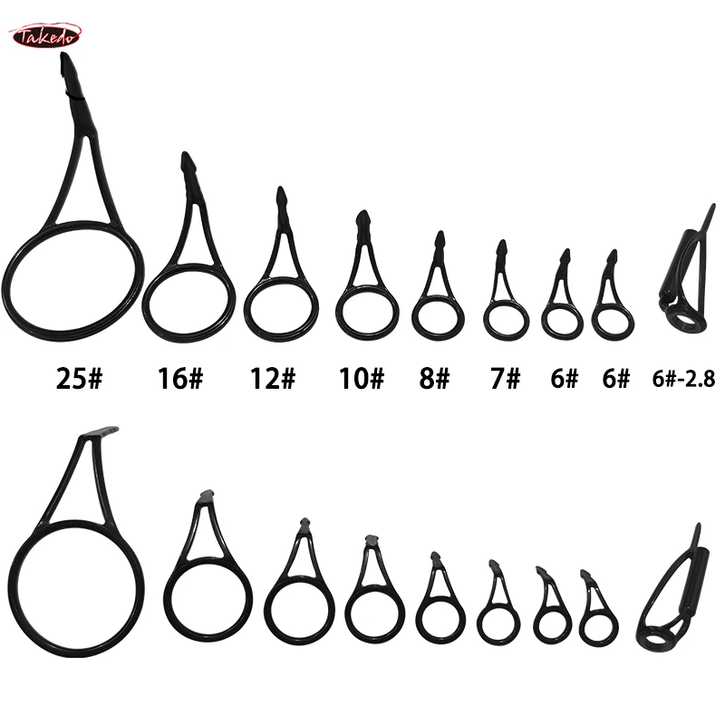 TAKEDO TN83 BOSDG-1 peso ligero a prueba de herrumbre guías marinas finamente pulidas componente de construcción de caña de pescar accesorios de aparejos DIY - imagen 2