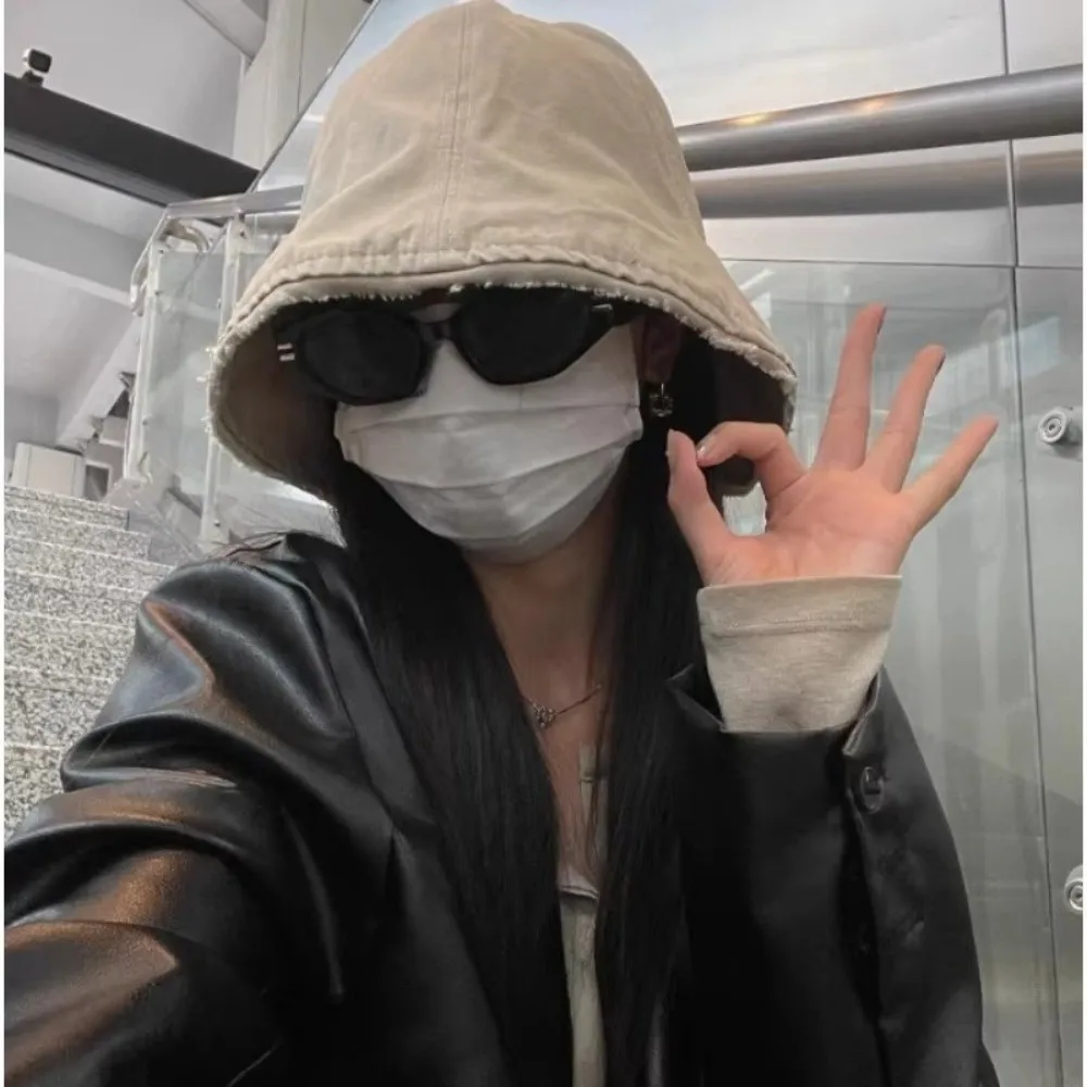 Sombrero de pescador versátil de moda ala de gran tamaño protección UV sombrero de pescador gorra de protección solar plegable Unisex - imagen 5