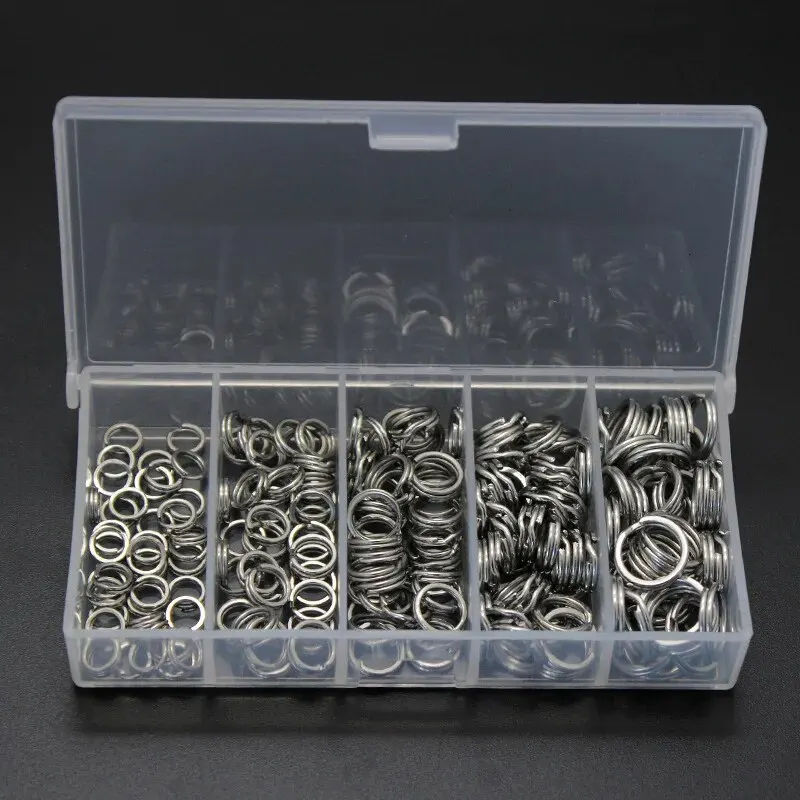 Juego de anillos dobles planos de 200 Uds. Anillo de aplanamiento de Luya, doblado de doble anillo aplanamiento - imagen 5