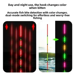 Flotador inteligente LED superbrillante, diseño electrónico ultra sensible, flotador luminoso, tecnología inteligente, flotador de pesca nocturno luminoso superior