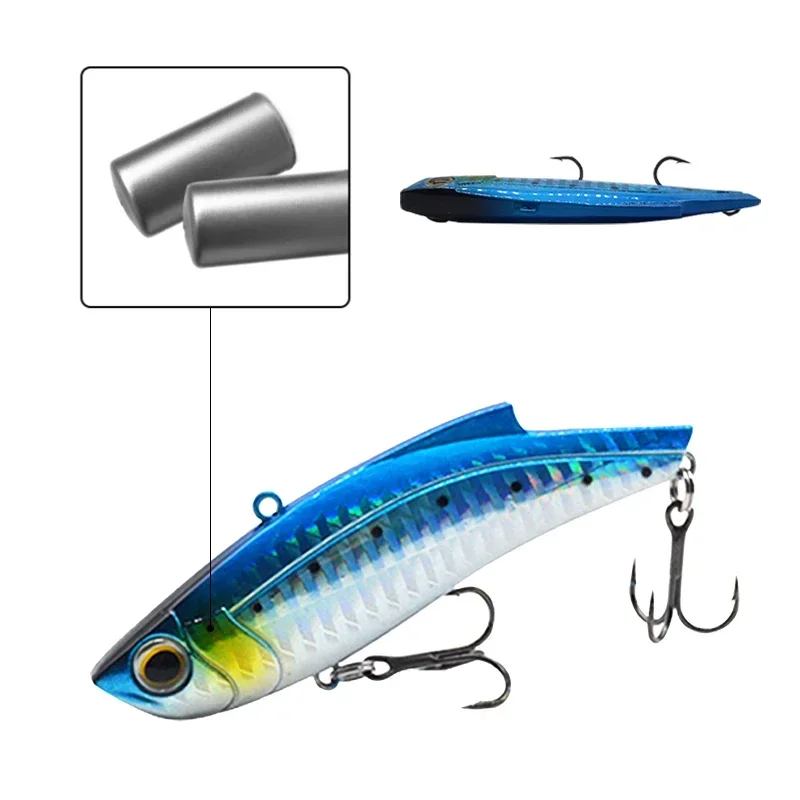 Kit de Señuelos de Pesca Rap de 9 piezas y 24g, juego de cebos para pececillos, cebos de manivela Wobbler, anzuelos triples, aparejos de pesca, Kit de cebo duro de plástico Artificial - imagen 4