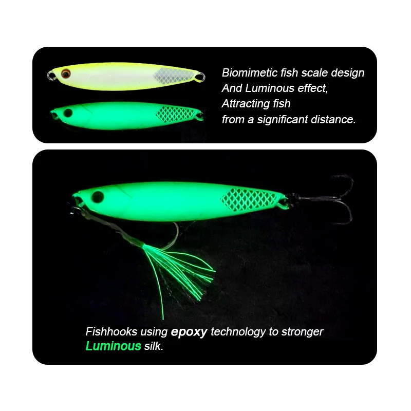 FJORD-señuelo de pesca de plomo, plantilla de Metal plana y lenta, Saltwter, 20g, 30g, 40g, 60g, anzuelos de cebo Artificial de fundición a tierra, aparejos de pesca - imagen 4