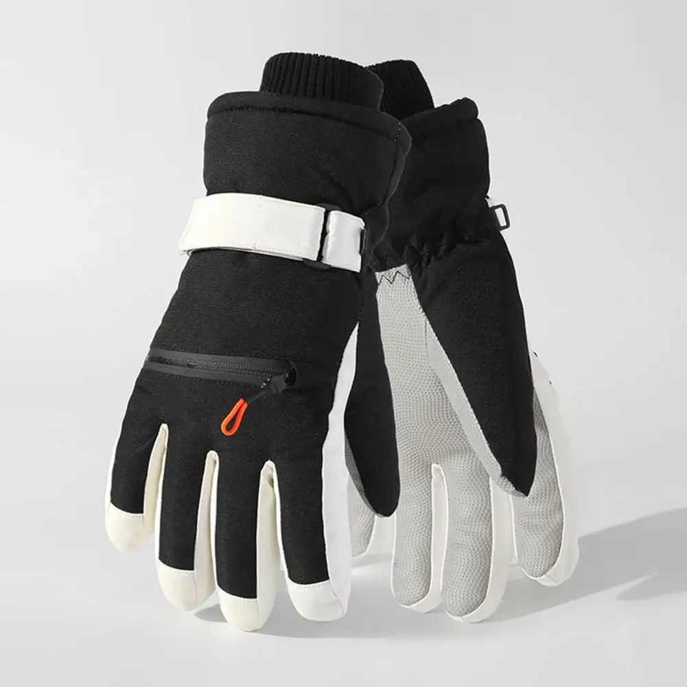 Guantes de invierno suaves y lisos, guantes térmicos con tecnología impermeable, guantes térmicos de esquí a prueba de viento para esquí meteorológico para hombres