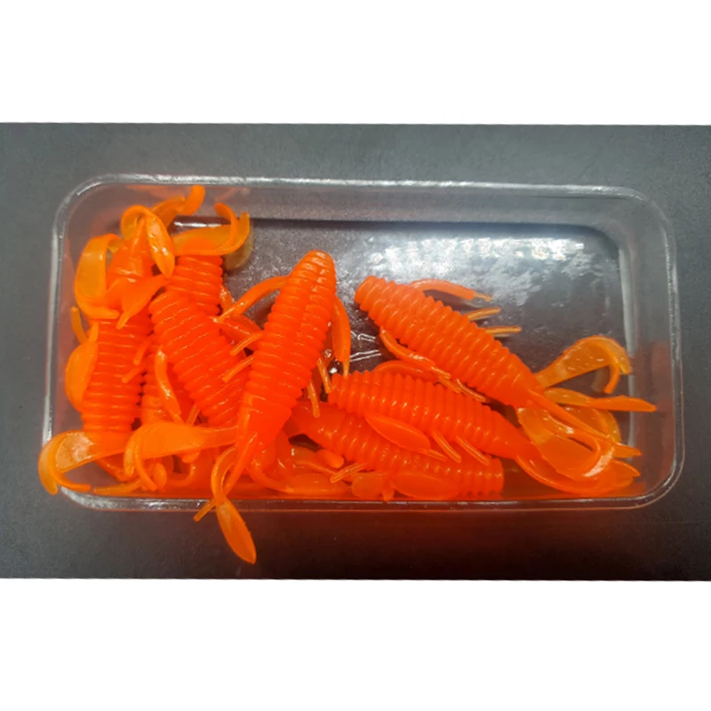 TAKEDO 3D hilo de profundización agregar sal y sabor 6,3 CM cebo Artificial señuelo de camarón suave Swimbait Wobblers para pesca de carpa Lucio - imagen 4