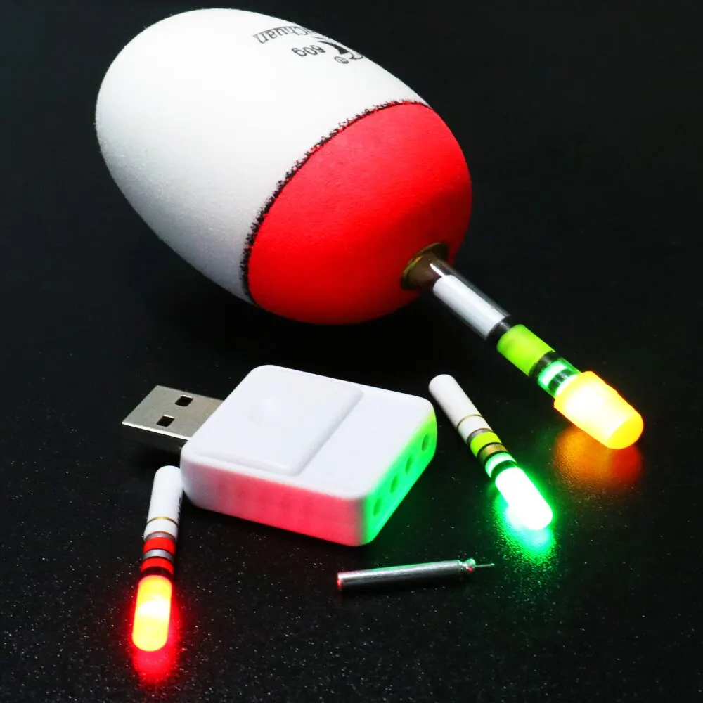 Boya luminosa LED recargable USB – Luz flotante de pesca nocturna - imagen 2