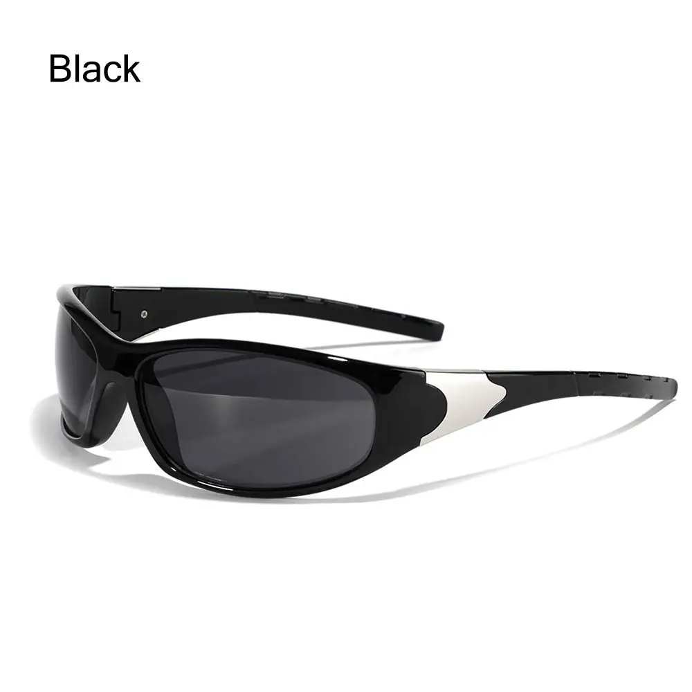 Gafas de sol de estética Y2K para hombre, lentes de sol polarizadas para ciclismo, pesca, UV400, Punk, universales, 1 unidad - imagen 2