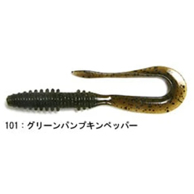 KEITECH Japón importado marca K cebo falso MINI MAD WAG cola rizada loca gusano suave señuelo de gusano cebo suave - imagen 4