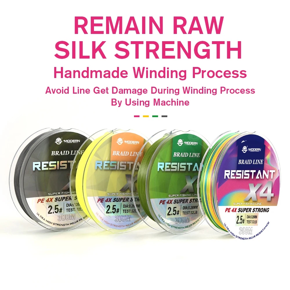 ZUKIBO-sedal de pesca de PE trenzado, 2 uds., extremadamente fino, 4 hebras, alambre de 300M, multifilamento fuerte, duradero, herramienta de línea de agua salada marina para carpa - imagen 5