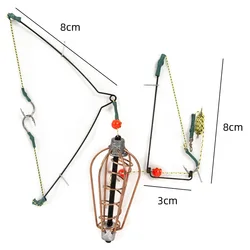 Anzuelo acero inoxidable con resortes para señuelos pesca