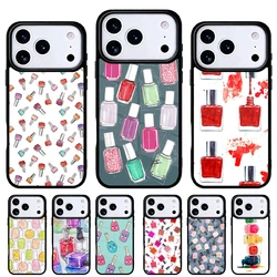 Funda iPhone con diseño de esmalte de uñas para modelos 17 Air a 13 Pro Max