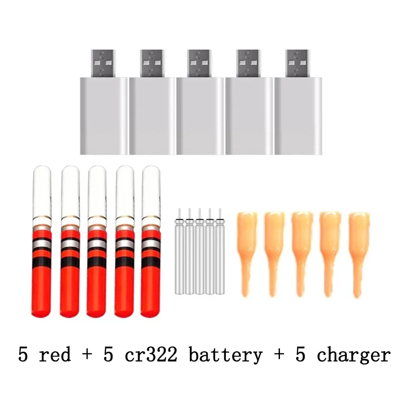 red and 5 chargers